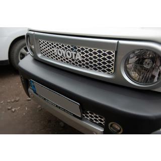 Hromētas režģa uzlikas (nerūsējošais tērauds) Toyota FJ Cruiser 2006–2022 foto 4