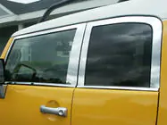 Toyota FJ Cruiser 2006–2022 Logu moldingu komplekts (nerūsējošais tērauds, 16 gab.) foto 4