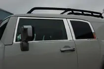 Toyota FJ Cruiser 2006–2022 Logu moldingu komplekts (nerūsējošais tērauds, 16 gab.) foto 3