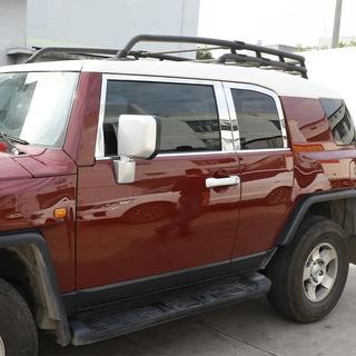 Logu moldingu komplekts (nerūsējošais tērauds, 16 gab.) Toyota FJ Cruiser 2006–2022 foto 2