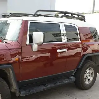 Logu moldingu komplekts (nerūsējošais tērauds, 16 gab.) Toyota FJ Cruiser 2006–2022 foto 2