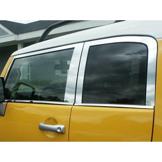 Logu moldingu komplekts (nerūsējošais tērauds, 16 gab.) Toyota FJ Cruiser 2006–2022 foto 4