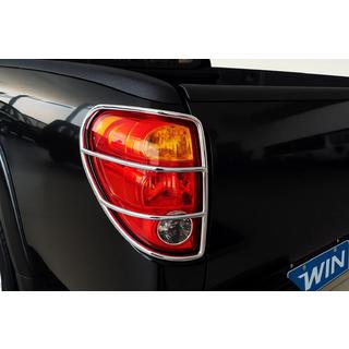 Aizmugurējo lukturu aizsargi no nerūsējošā tērauda (2 gab.) Mitsubishi L200 2006–2015 foto 1