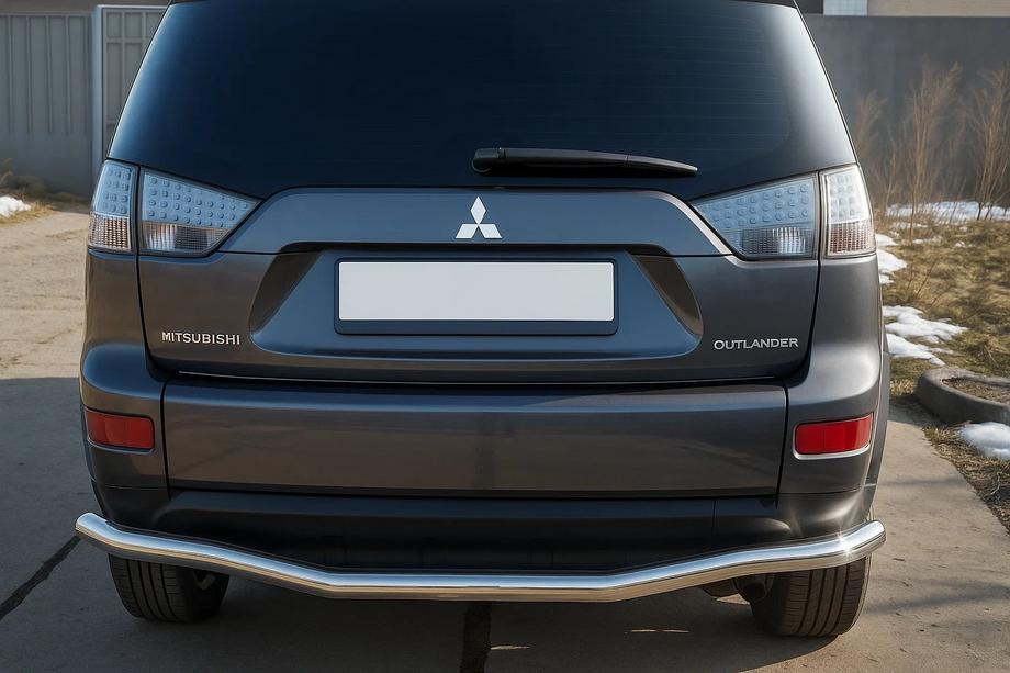 Mitsubishi Outlander 2006–2012 Aizmugurējais aizsargstienis D125201 (nerūsējošais tērauds) Image