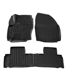 Ford S-Max 2007–2014 Stingray 3D salona paklāji (OWAL klipši) (4 gab., poliuretāns) foto 1