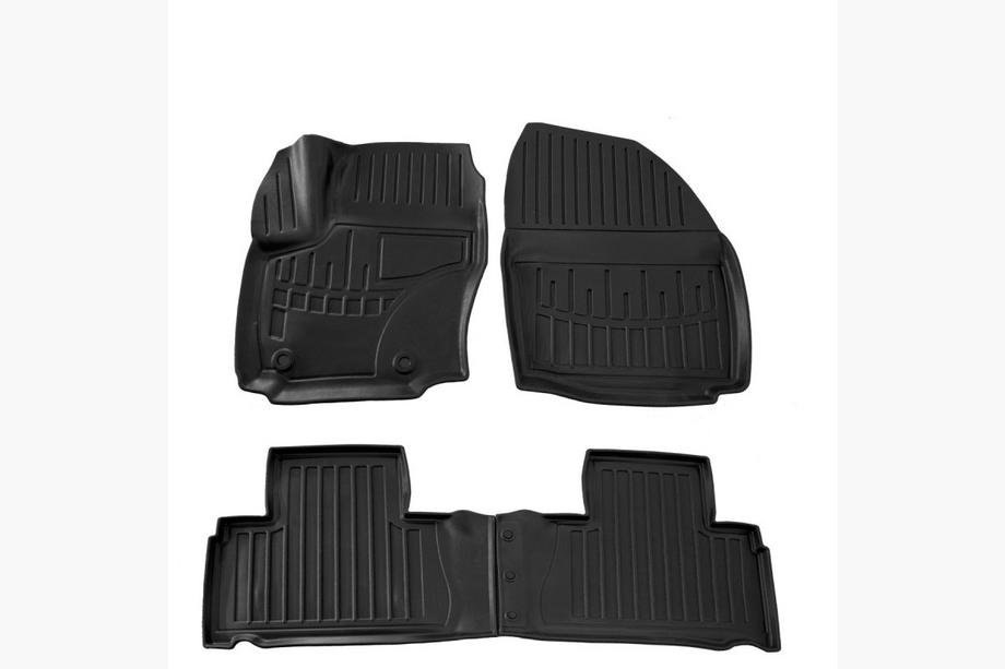 Ford S-Max 2007–2014 Stingray 3D salona paklāji (OWAL klipši) (4 gab., poliuretāns) Image