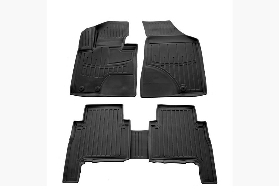 Kia Sorento II XM 2009–2014 Stingray 3D salona paklājiņi 2009-2012 (komplekts 5 gab., poliuretāns) Image