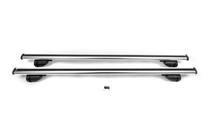 Mitsubishi Outlander 2006–2012 OEM šķērssijas uz oriģinālajiem jumta reliņiem (2 gab., pelēkas) foto 3