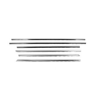Ārējās logu apmales no nerūsējošā tērauda Mercedes E-class W211 2002–2009 foto 3