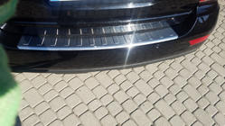 Mercedes ML W164 2005–2011 OmsaLine aizmugurējā bufera uzlikas (nerūsējošais tērauds) Glancēta foto 2