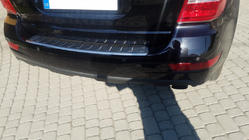 Mercedes ML W164 2005–2011 OmsaLine aizmugurējā bufera uzlikas (nerūsējošais tērauds) Glancēta foto 1